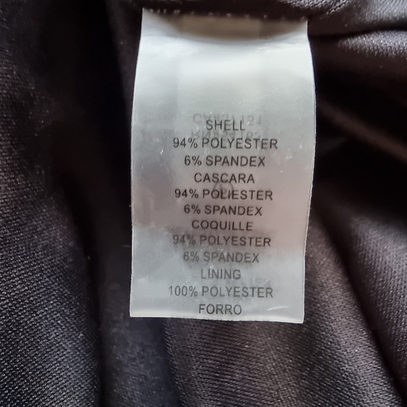 Vince Camuto Asymmetrical Ruffle Hem Sleeveless Crepe Dress - Picture 9 of 13